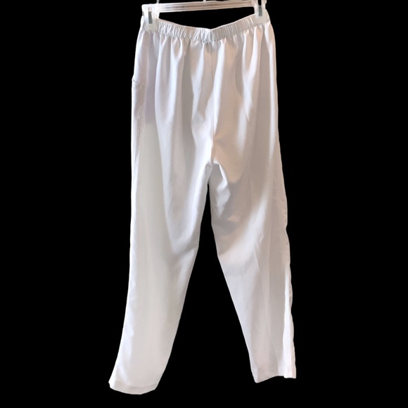 ALIA Pants White Elastic High Waist Comfortable Size 8 - Picture 2 of 8